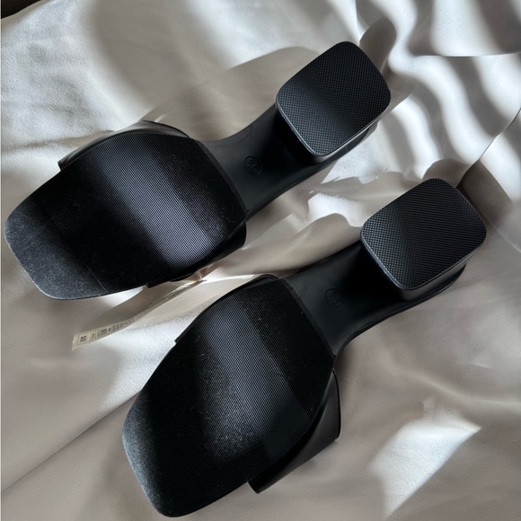 A New Day |Black Slip On Buckle Mule Heels | Size 9 - Picture 8 of 8